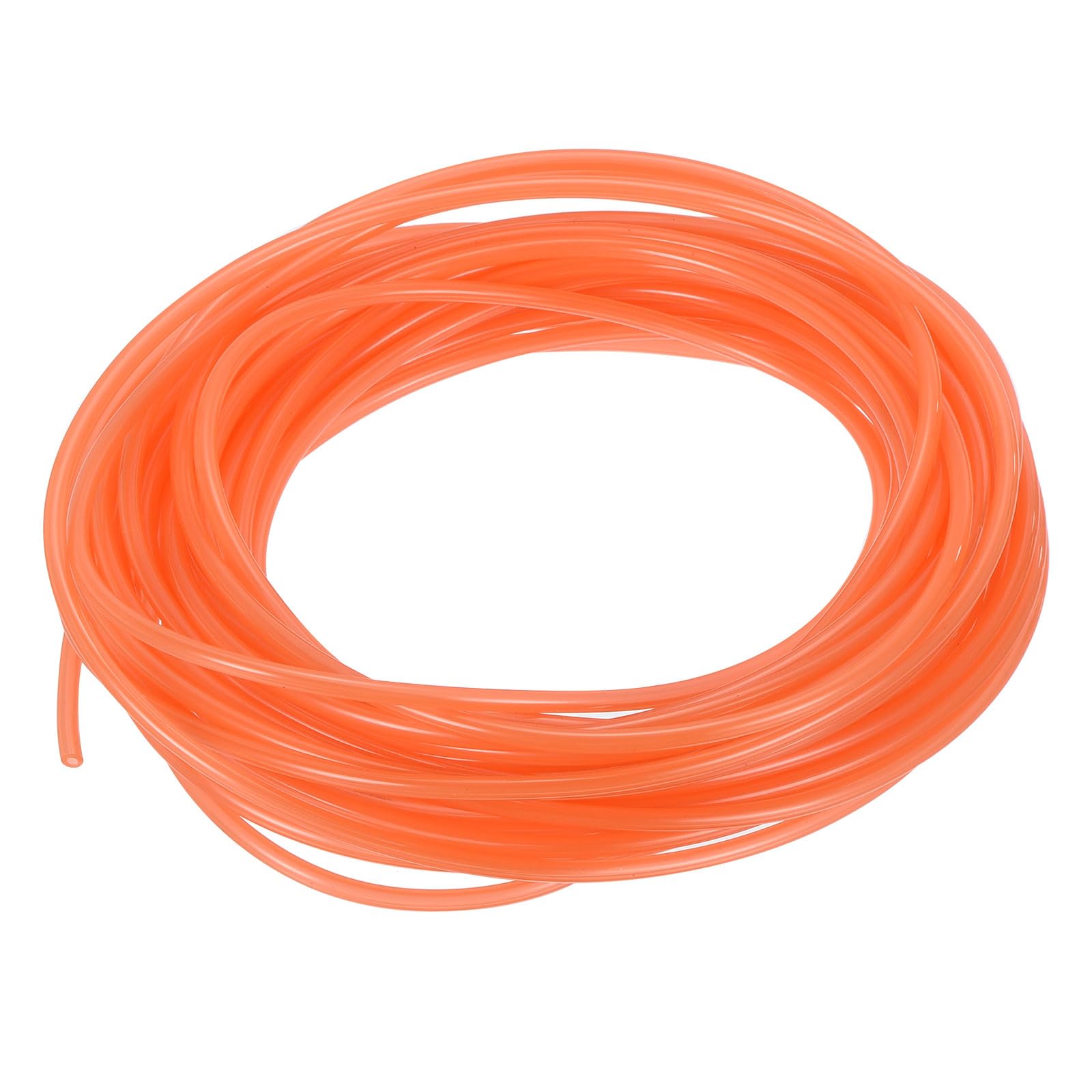 Rebower Pneumatic Tubing Pipe,3.2mm x 2mm Orange PU Polyurethane Tube,32.8FT 10M,PU Air Line Tubing Hose Tubes for Air Compressor,Fluid Transfer,Air Brake