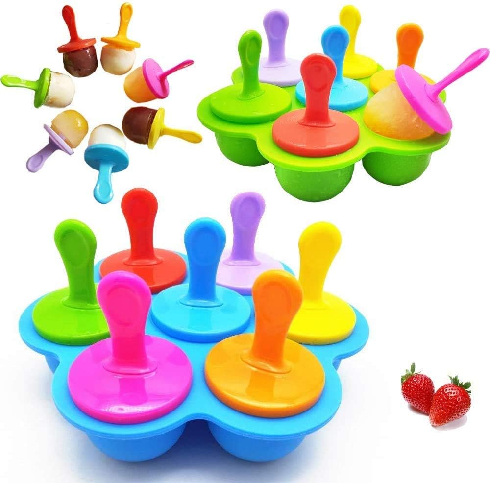 YNOUU Silicone Ice Lolly Moulds Ice Lolly Maker Egg Bites Mold Reusable