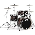 Pacific by DW 5-Piece Concept Maple Exotic Shell Pack (Charcoal Burst over Walnut)