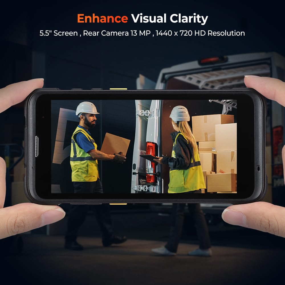 MUNBYN Android Barcode Scanner, Equip with Honeywell N6703 Scanner Engine, Android 11, 5.5