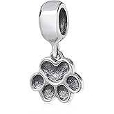 925 Sterling Silver Dog Paw Charm Pet Bead Birthday Anniversary Christmas Gift for Pandora Bracelet