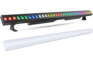 LED Stage Wash Light Bar - OPPSK 120W 36LEDs RGBW DMX Light Bar with Detachable Cover Chasing Function 41 Static Colors & 56 Shows LED Beam Light for Wedding Church DJ Live Events Stage Lighting