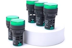 NEWZOLL Green LED Pilot Light Panel Indicator 48V 10pcs