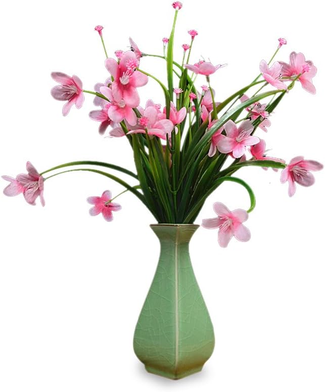 Asa room Products with Heart and Soul.Longquan Celadon Flower Receptacle. Plant Tiny vase. Ceramic Wine Set vase Art Ware Sake Wine bot. (Ge kiln Plum Vein Celadon)