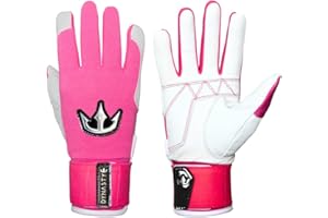 DYNASTY BASEBALL Bomb Squad Batting Gloves - Premium Goat Skin Leather, Full Wrist Support, Youth & Adult Sizes