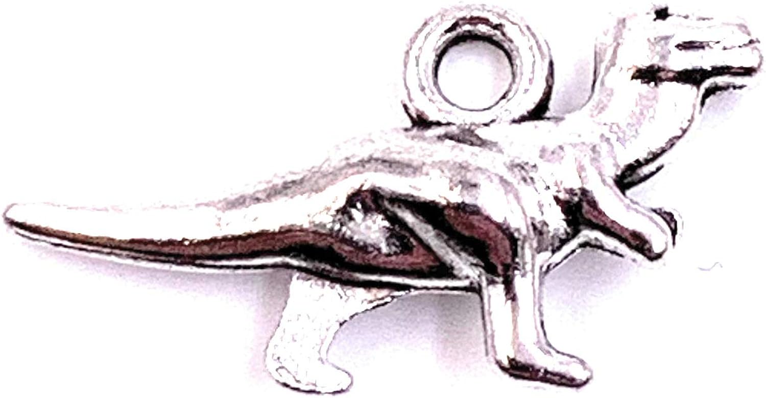 H Customs T Rex Dinosaur Charm Pendant Necklace Pendant Craft Supplies Jewelry Amazon Co Uk Jewellery