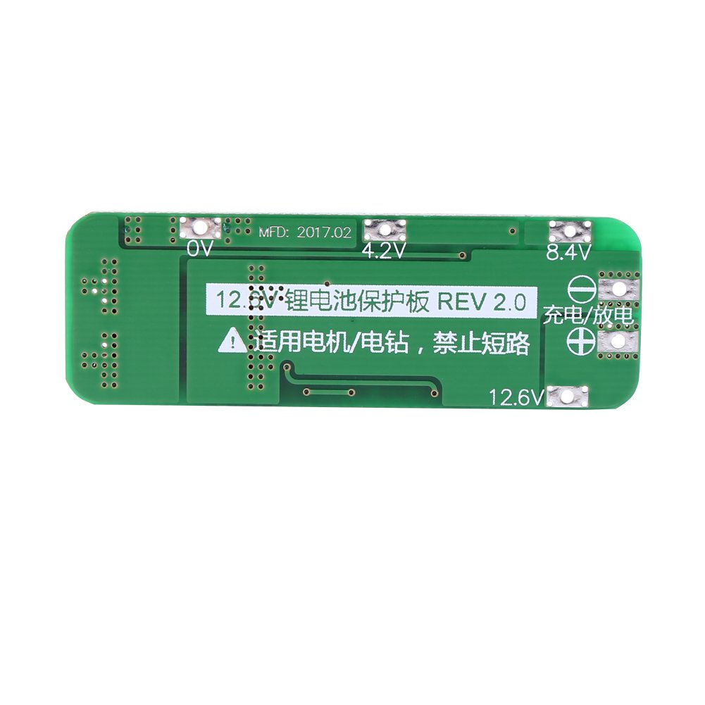 3Series 20A 12.6V PCB Board with Automatic Recovery Function for 18650 Li-ion Lithium Battery Cell, Black - Image 5
