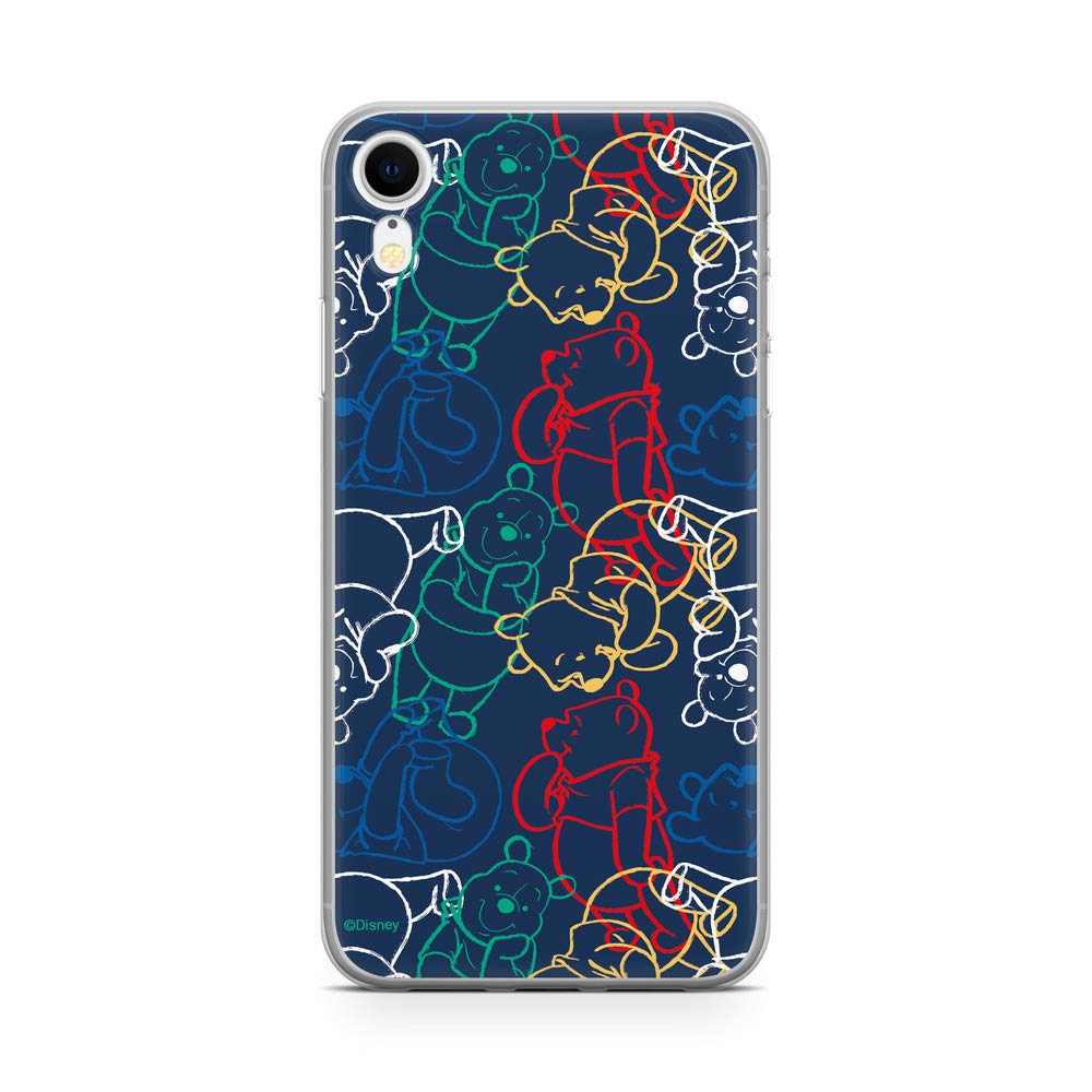 ERT GROUP mobile phone case for Apple Iphone XR original and officially Licensed Disney pattern Winnie the Pooh and friends 007 optimally adapted to the shape of the mobile phone, case made of TPU