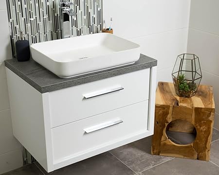 The Bath People TILA Wand montiert Badezimmer Unterschrank weiß