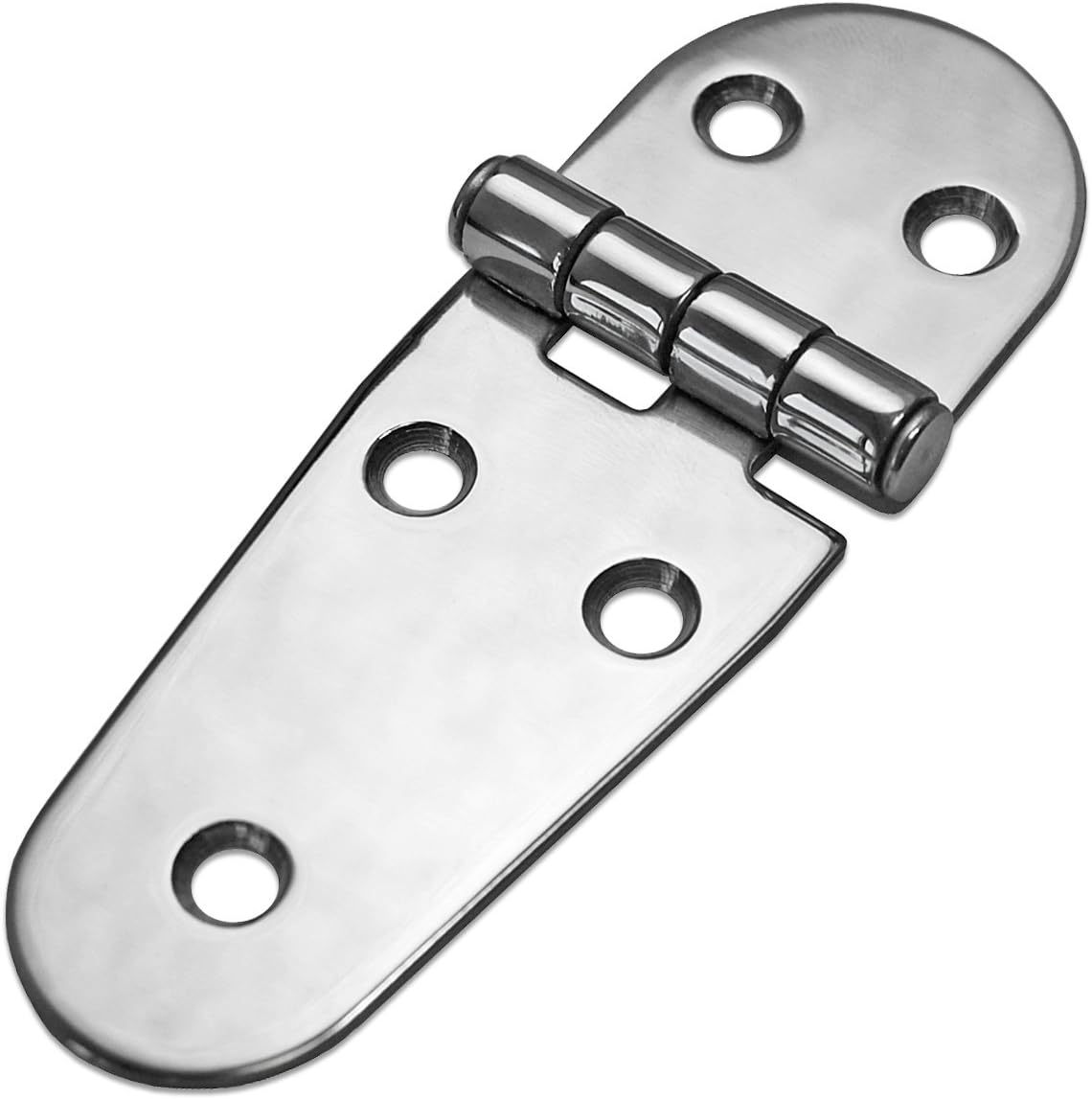 Short Sided DShaped Hinge 5 Hole Stainless Steel Amazon.co.uk