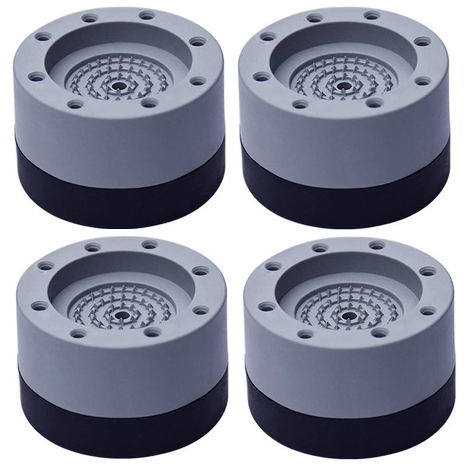 DFsucces 洗濯機用防振かさ上げ台 洗濯機振動吸収 滑り止め 防音 高さ調整 脚台 足パッド ソファー ベッド 洗濯機 冷蔵庫用 乾燥機 家具用据付脚（グレー*4個） の商品画像