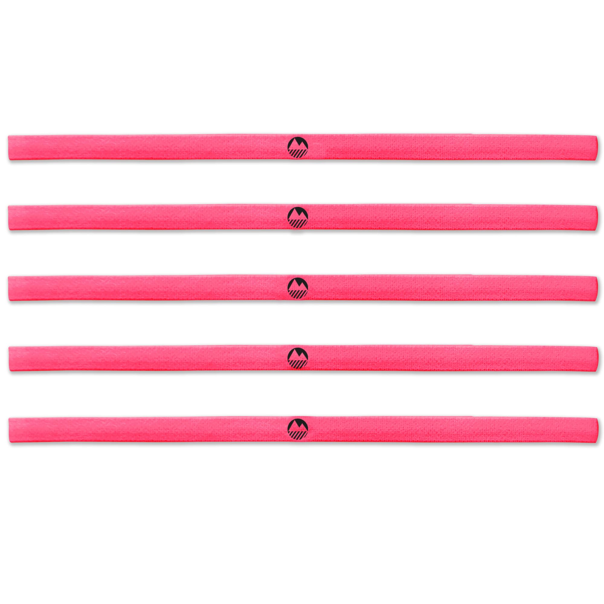 Lakeland Active - Skinny Gel Grip Headband (5 Pack) - Pink