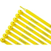 STYLIGHT - 100 Plastic Trailer Seals, Numbered Sequentially, Shipping Seals (100, Yellow)