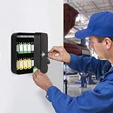 Parrency Security Metal Key Box 20 or 48 Key Hooks Wall Mount Cabinet view 2