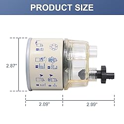 CARMOCAR R12T Fuel Filter and Nylon Collection bowl
