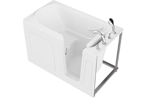 ANZZI Tubs Series Wide Opening Door Right Drain Quick Fill Walk-In Soaking Tub in White Finish 32 in. x 60 in. | AMZ3260RWS