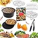 Universal 7 Inch Air Fryer Accessories 8 Pcs For Nuwave Philips Gowise etc Fit All 3.7QT to 5.8QT By EBIGIC