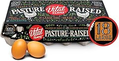Vital Farms 18 Pasture-Raised Eggs, Large, Brown, Grade A, Certified Humane, 1.5 Dozen