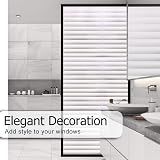 rabbitgoo Static Window Film Privacy Frosted Glass 90x400 cm Stripe view 7