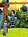 Eastern Jungle Gym Heavy-Duty Plastic Horse Glider Swing Seat Set Including Back-to-Back Glider for Two Kids and Brackets