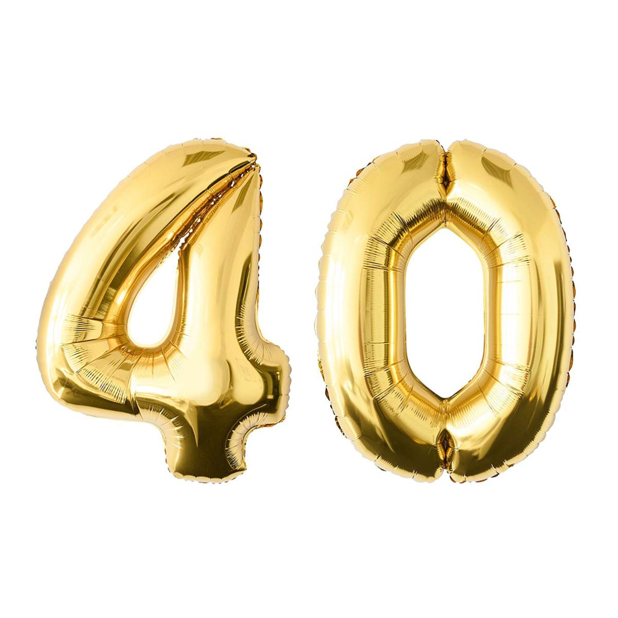 TOYANDONA Gold Number 40 Balloon 40 Inch Large Helium Foil Balloons Number 40th Birthday Party Decorations Balloon