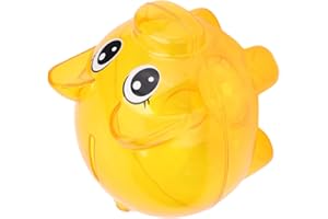 Durable Plastic Piggy Bank for Kids, Transparent Shaped Money Saving Box, Accepts Various, Great Children, Versatile Home, Of