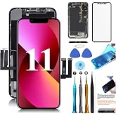 Screen Replacement Compatible for iPhone 11 Screen Replacement 6.1 inch LCD Display 3D Touch Digitizer Frame Assembly Full Repair Kit, with Repair Tools