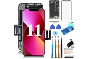 TSIOFO Screen Replacement Compatible for iPhone 11 Screen Replacement 6.1 inch LCD Display 3D Touch Digitizer Frame Assembly Full Repair Kit, with Repair Tools