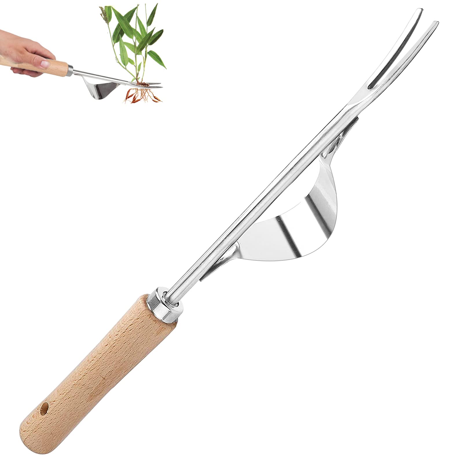 ACHANFLY Weed Remover Tool Weeder Tool Garden Hand Weed Puller Stainless Steel Dandelion Removal Tool Root Remover Manual Weed Removing Weeding Tools for Garden Grass Patio Lawn Farmland