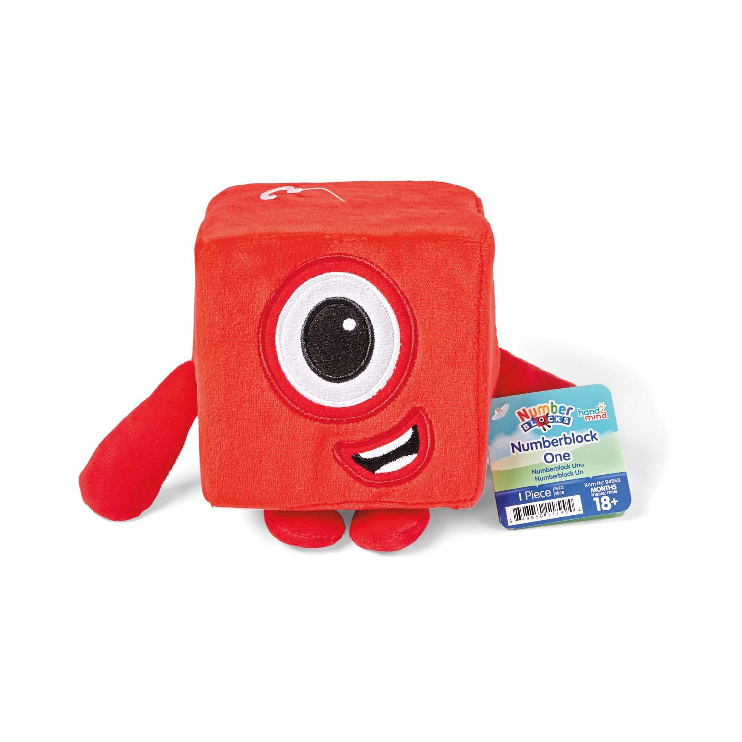Learning Resources Numberblocks Playful Pals Fun Friends Plush - No 1, Red