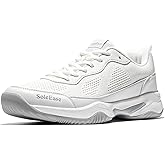 SoleEase Men's Tennis Shoes, Lightweight Breathable Non-Slip Athletic Sneakers for Men & Women Playing Pickleball Table Tennis & Badminton