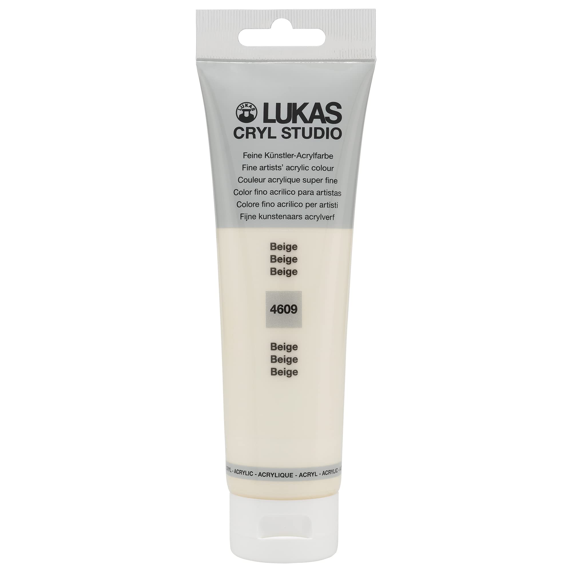 Photo 1 of Lukas CRYL Studio Artist Acrylic Paint, Beige, 125 ml Tube - High Pigment Acrylic Paints for Canvas Painting, Large Scale Works - Medium-Viscosity, Water-Mixable, Fast Drying