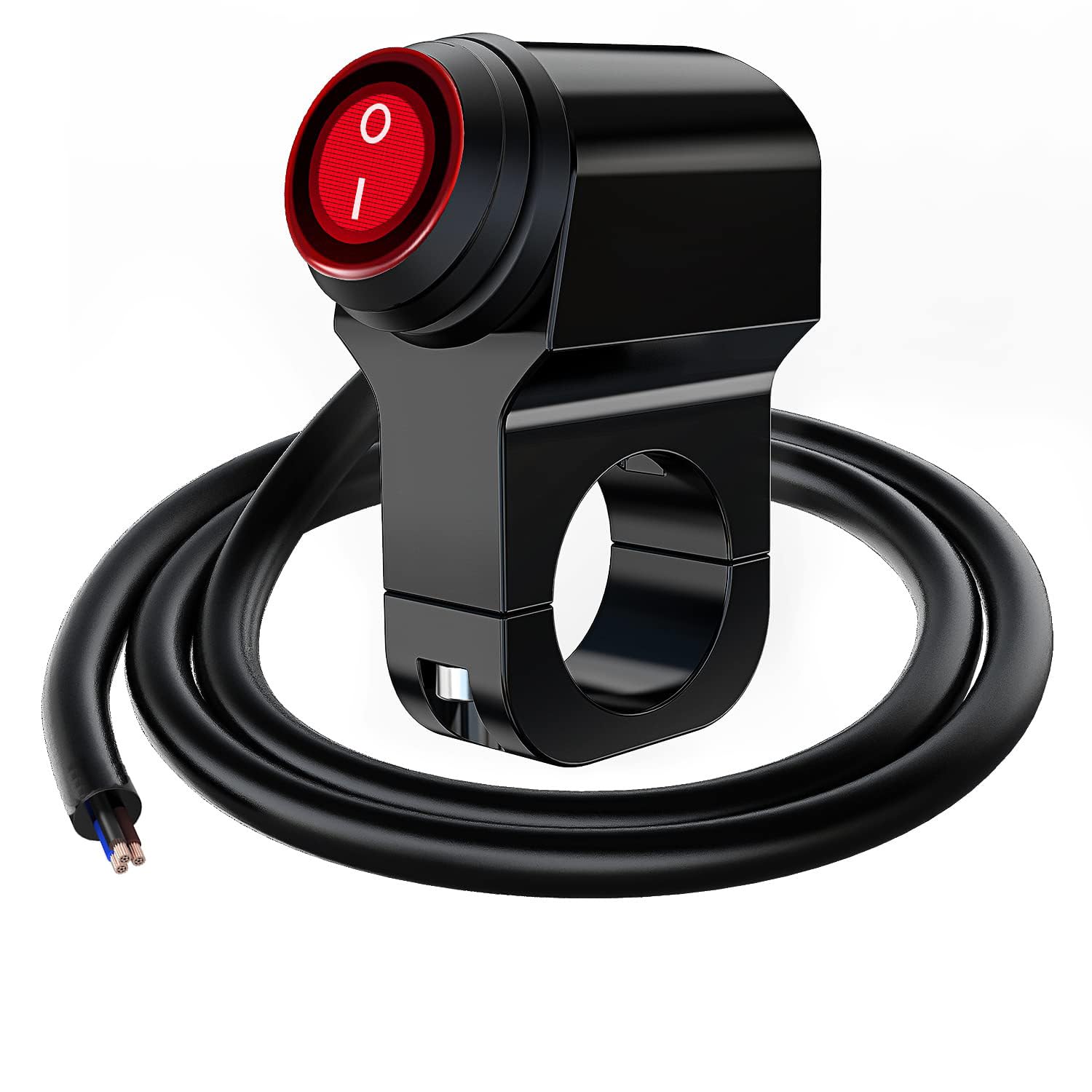 Gebildet 12V Motorcycle ATV Waterproof Handlebar Headlight Switch, Fog Spot Light LED On Off Switch