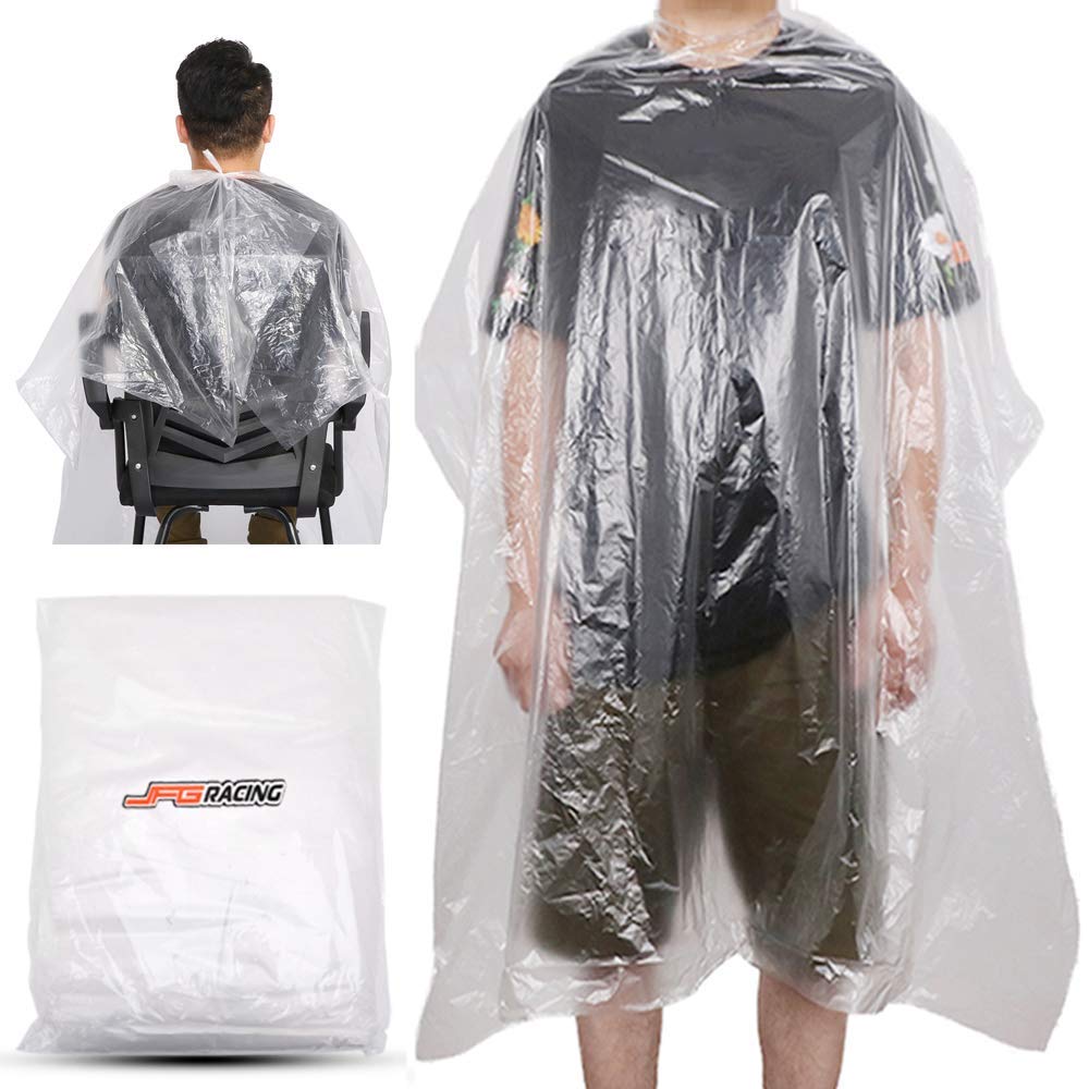 AnXin 50PCS Disposable Waterproof Hair Salon Capes Washing Pads Shampoo Cape Barber Tools Hair Salon Cutting Cape Barber Hairdressing Cape 51"x 63"
