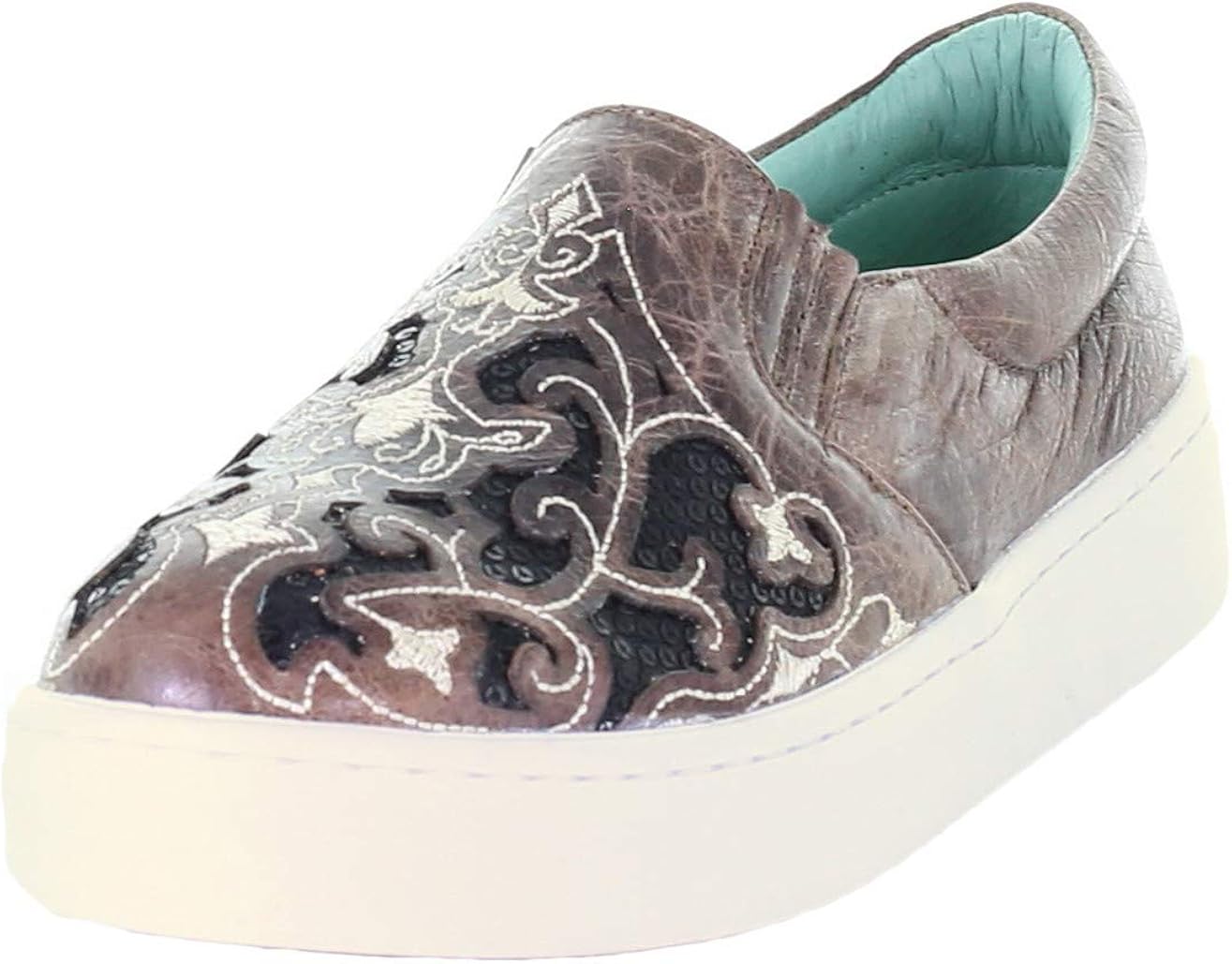 floral embroidered sneakers