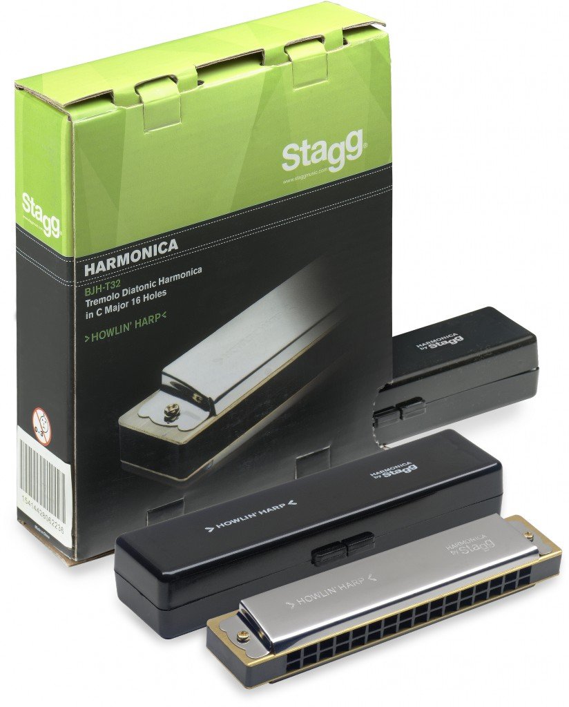 Stagg BJH-T32 32 Tone Tremolo Diatonic Harmonica in C Major