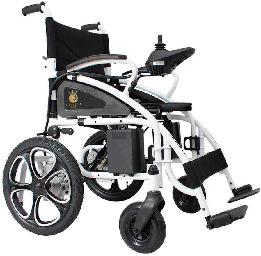2021 Updated Electric Wheelchairs Silla de Ruedas Electrica para Adultos Airline Approved Transport Friendly Lightweight Folding Electric Wheelchair for Adults by Comfy Go (White): Health & Personal Care