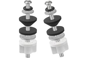 QDOCURO 2PCS 3 Inches Universal Toilet Seat Bolts Kit Compatible with TOTO/Kohler/Glacier Bay/American Standard,Stainless Steel Toilet Seat Screws Replacement, Easy to Install