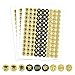 Class of 2017 Graduation Party Favor Stickers, Set of 324 (Black and Gold)