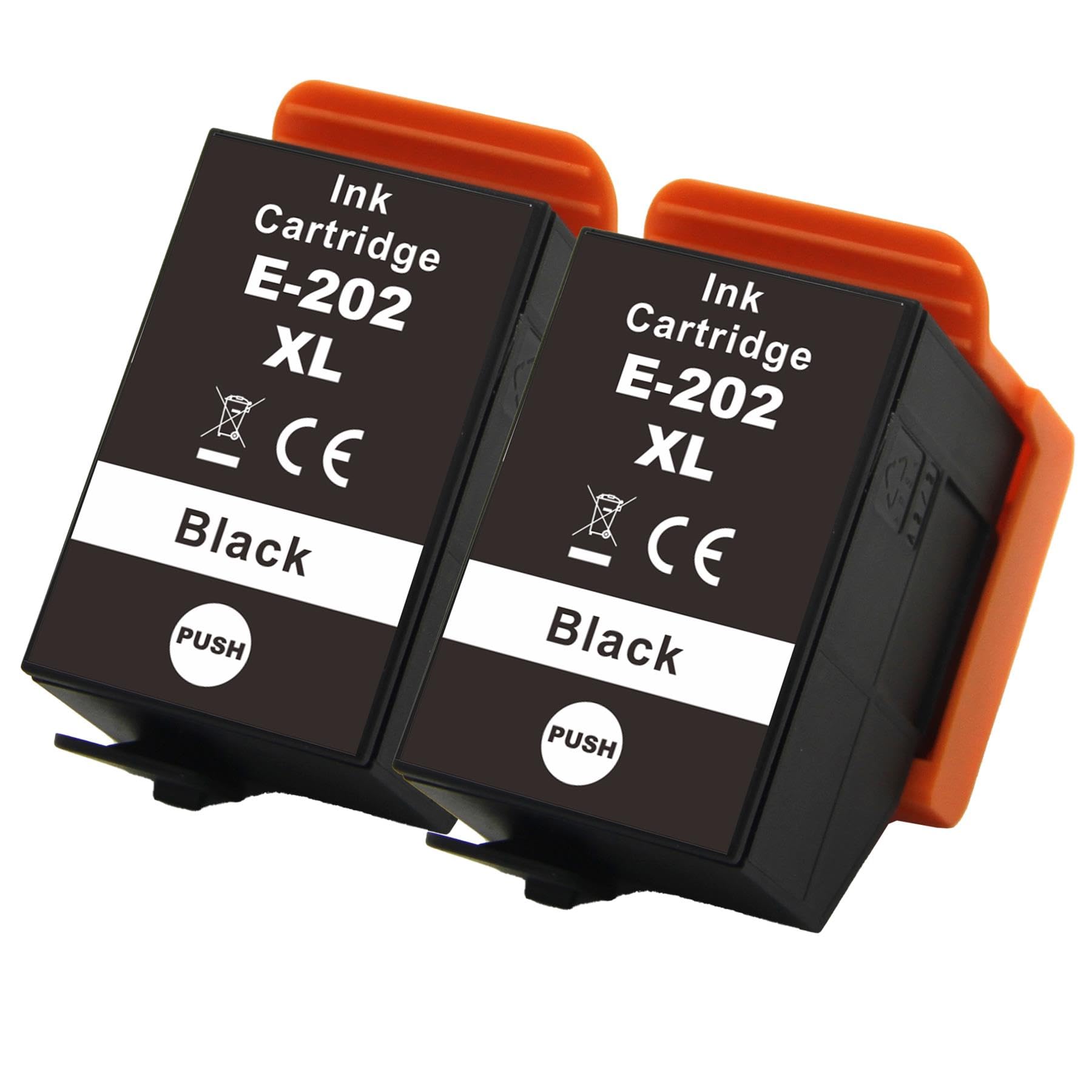 2 Go Inks Black Ink Cartridges to replace Epson 202XLBk Compatible/non-OEM for Epson Expression Photo Printers