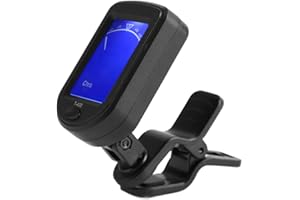 Electronic Chromatic Tuner, Battery Powered with Large Bright Display, Guitar Tuner for Bass Violin Ukulele Musicians Student