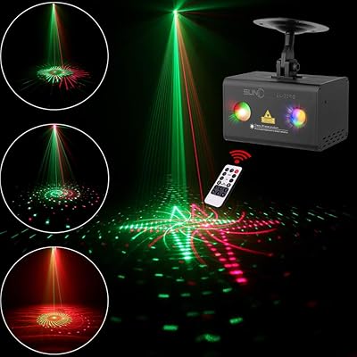 Buy Laser Projector Suny Red Green Gobos Indoor Sound Activated Dj Laser Light Machine Galaxy Colorful Wave Rgb Led Mini Projector Party Light Bedroom Christmas Holiday Decor Disco Dance Event Show