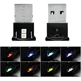 Suvnie 2 PCS Mini USB LED Light, 8 Colors RGB Car USB LED Interior Atmosphere Light, Adjustable Brightness Smart Laptop Keyboard Home Office Decoration Night Lamp, Car Accessories