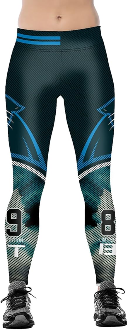 COCOLEGGINGS Women's Digital Print Stretchy Ankle Elastic Tights Leggings: Clothing