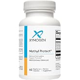 XYMOGEN Methyl Protect, 60 Capsules | 3,400 mcg 5-MTHF (5-Methyltetrahydrofolate), Cardiovascular and Neurological Support, Activated Vitamin B Supplement