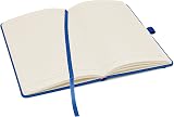 Notes London Eco A5 Notebook with Lined Pages, Pen Loop, Pocket, Blue view 3