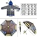 DC Comics Kids Umbrella and Poncho Raincoat Set, Batman & Superman Boys Rain Wear for Toddler 2-3 or Kids 4-7