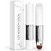 Color Changing Foundation Stick, 3-in-1 Color Changing White Foundation Stick, Medium to Full Coverage,Cream Stick V White Color-Changing Foundation Stick