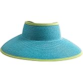 San Diego Hat Co. Womens Ultrabraid Visor with Ribbon Binding, and Sweatband