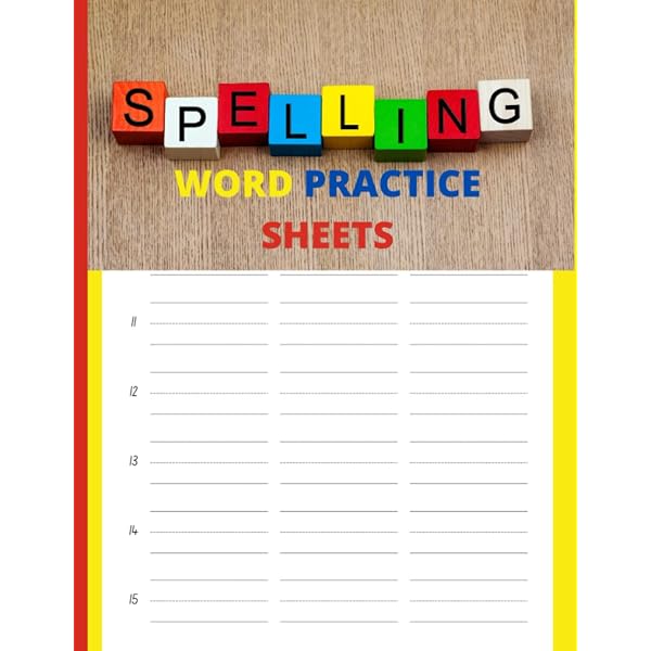 Spelling Test Paper 20 Words Printable